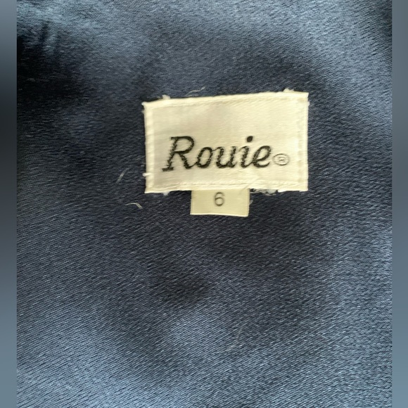 1980’s Does 50’s Navy Dress - Picture 5 of 6